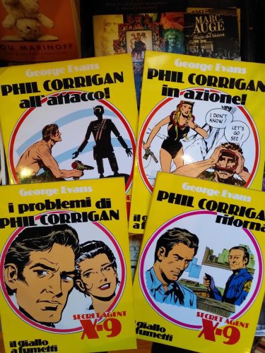 Portada del libro de PHIL CORRIGAN, secret agent X-9. (4 números en italiano), All'attacco / in azione / ritorna! / I prblemi...