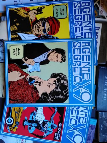 Portada del libro de AGENTE SEGRETO X-9 (3 números EN ITALIANO). Daily strips 1977 - 1978/79 - 1979