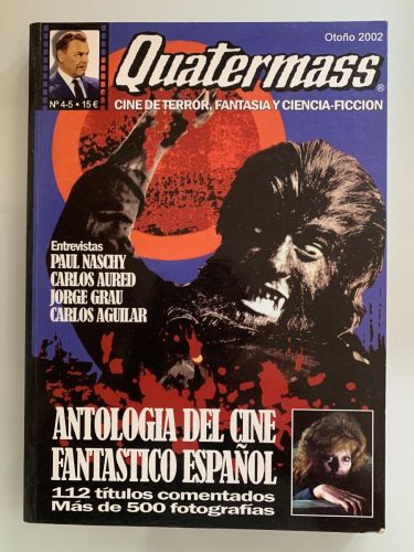 Portada del libro de QUATERMASS. ANTOLOGÍA DEL CINE FANTÁSTICO ESPAÑOL. 112 títulos comentados. Más de 500 fotografías