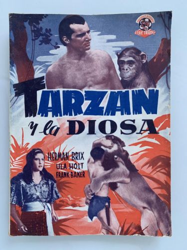 TARZÁN Y LA DIOSA (Herman Brix, Ula Holt y Frank Baker)