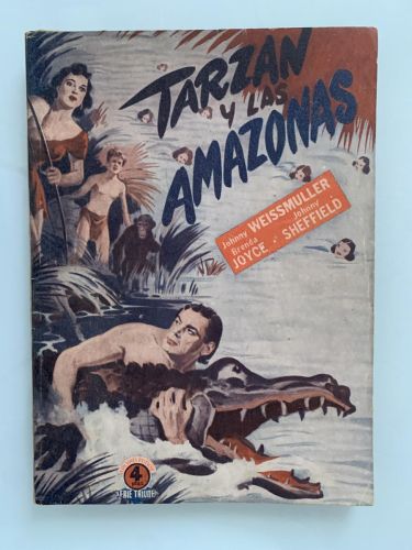 TARZÁN Y LAS AMAZONAS (Johnny Weissmuller, Brenda Joyce y Johnny Sheffield)
