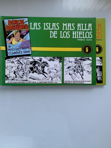 Portada del libro de BRICK BRADFORD: LAS ISLAS MÁS ALLÁ DE LOS HIELOS (2 tomos)
