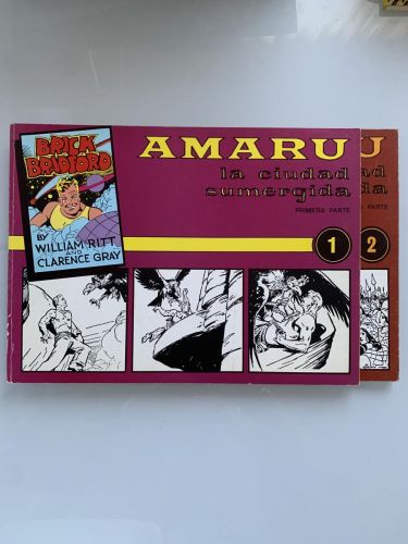 Portada del libro de BRICK BRADFORD: AMARU, LA CIUDAD SUMERGIDA (tomos ! y 2 - completo)