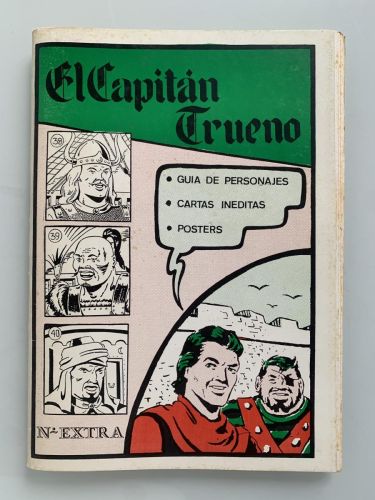 EL CAPITÁN TRUENO. Guía de Personajes, cartas inéditas y posters