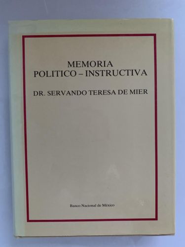 Portada del libro de MEMORIA POLÍTICO-INSTRUCTIVA