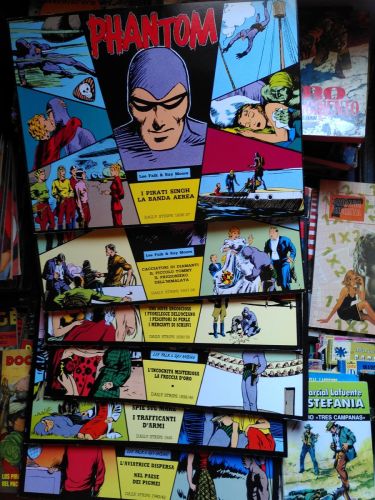 Portada del libro de PHANTOM. Daily strips (6 ejemplares apaisados EN ITALIANO). 1936-37 / 1937-38 / 1938-39 / 1939-40 /...