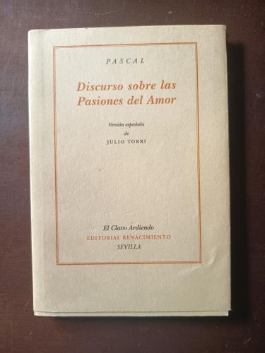 Discurso sobre las pasiones del amor