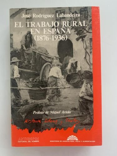 Portada del libro de TRABAJO RURAL EN ESPAÑA (1876-1936)