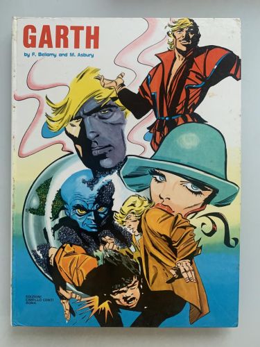 Portada del libro de GARTH (nº15): L'UOMO BOLLA, L'ISOLA DEL JET-SET, LA DAMA SPAGNOLA, CACCIA ALL'UOMO, LE NAVI DEL MISTERO...