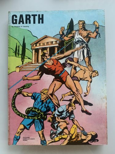 Portada del libro de GARTH (nº3): CAMPIONE OLIMPIONICO, AMAZZONI, CACCIA ALL'UOMO, IL NEGRIERO e IL GRANDE MATCH