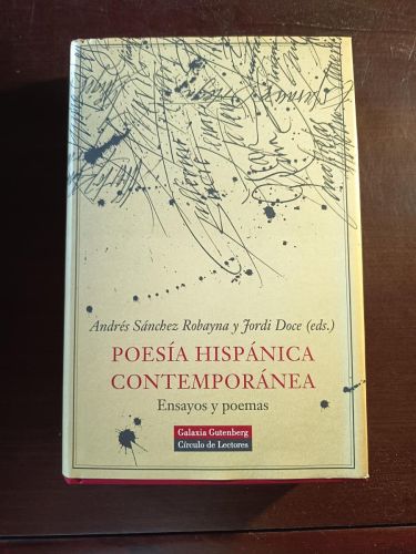 Portada del libro de Poesía hispánica contemporánea