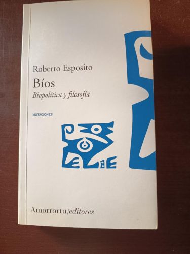 Portada del libro de BIOS. Biopolítica y filosofía