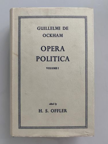 ÓPERA POLÍTICA (Vol. I)