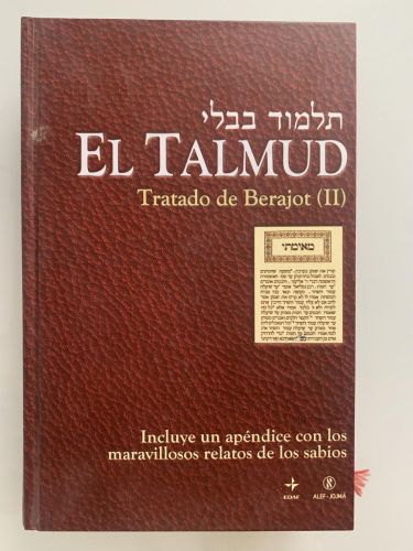 Portada del libro de EL TALMUD. Tratado de Berajot.II (Incluye un apéndice con los maravillosos relatos de los sabios) (sello...
