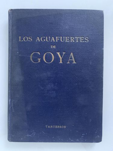 Portada del libro de LOS AGUAFUERTES DE GOYA