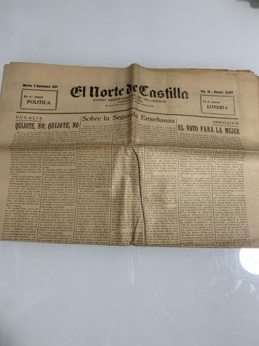 EL NORTE DE CASTILLA. Valladolid. Martes 3 de Noviembre de 1931. Núm. 33287