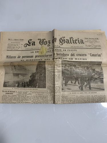LA VOZ DE GALICIA. La Coruña. Viernes 29 de Mayo de 1931. Núm. 15988