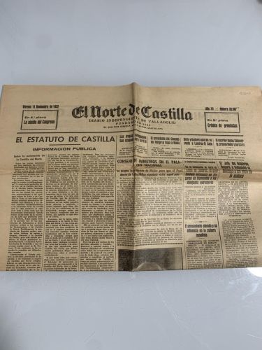 EL NORTE DE CASTILLA. Valladolid. Viernes 11 de Noviembre de 1932. Núm. 33607