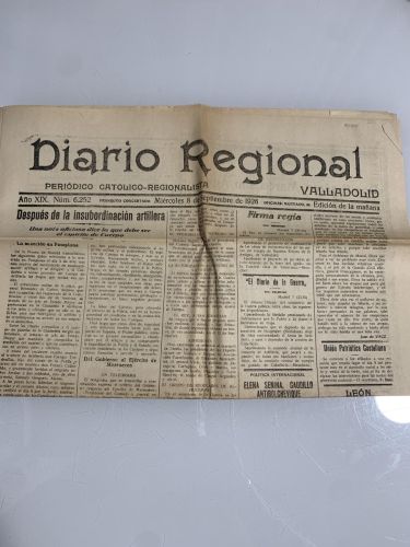 DIARIO REGIONAL. Valladolid. Miércoles 8 de Septiembre de 1926. Núm. 6252