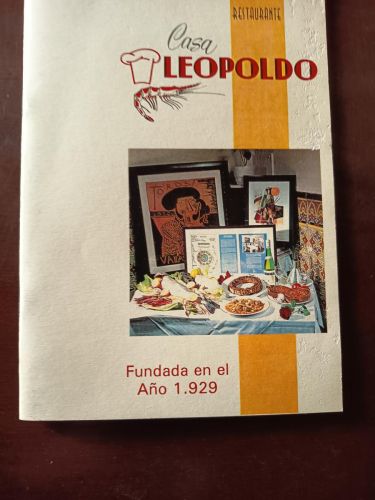 Portada del libro de Restaurante Casa leopoldo.- Conferència pronunciada el dia 5 d'abril de 2001 al Palau Robert. Centre...