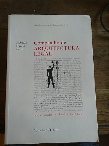 Portada del libro COMPENDIO DE ARQUITECTURA LEGAL. Derecho profesional y valoraciones inmobiliarias