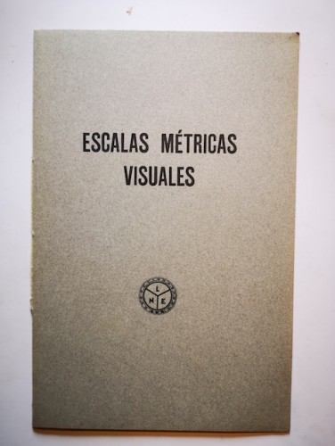 Portada del libro de ESCALAS MÉTRICAS VISUALES