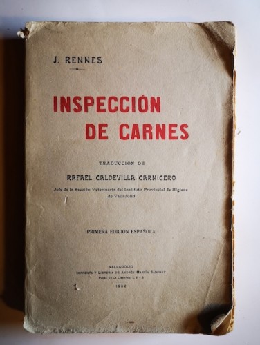 Portada del libro de INSPECCIÓN DE CARNES