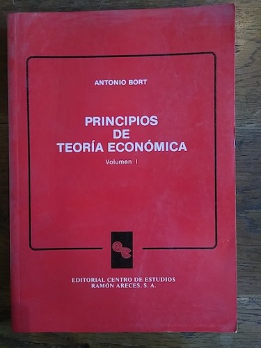 Portada del libro de PRINCIPIOS DE TEORÍA ECONÓMICA (Volumen 1) 