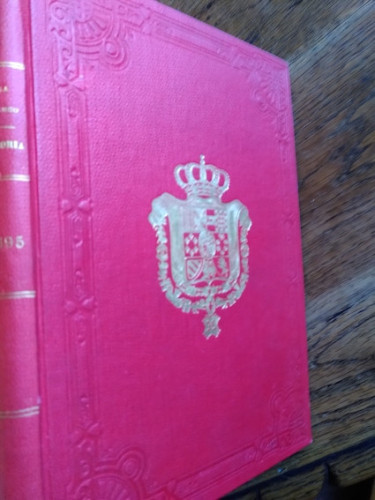 Portada del libro MEMORIA ELEVADA AL GOBIERNO DE S.M. EN 16 DE SETIEMBRE DE 1895