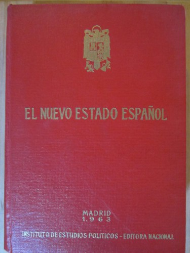 Portada del libro de EL NUEVO ESTADO ESPAÑOL. 1936-1963. Tomo II