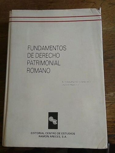 Portada del libro FUNDAMENTOS DE DERECHO PATRIMONIAL ROMANO