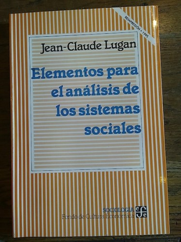 Portada del libro de ELEMENTOS PARA UN ANÁLISIS DE LOS SISTEMAS SOCIALES