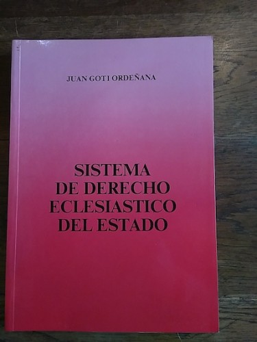 Portada del libro de SISTEMA DE DERECHO ECLESIÁSTICO DEL ESTADO. Parte general