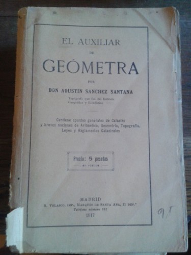 Portada del libro de EL AUXILIAR DE GEÓMETRA