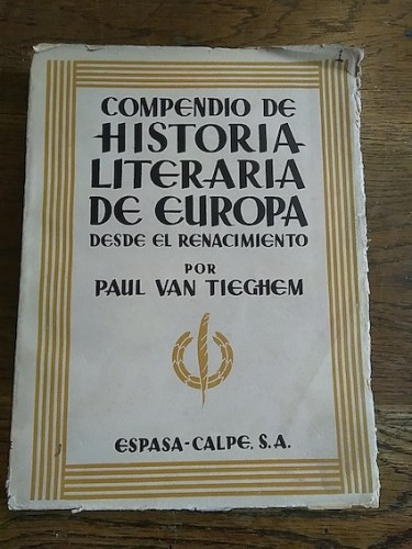 Portada del libro de COMPENDIO DE HISTORIA LITERARIA DE EUROPA, DESDE EL RENACIMIENTO