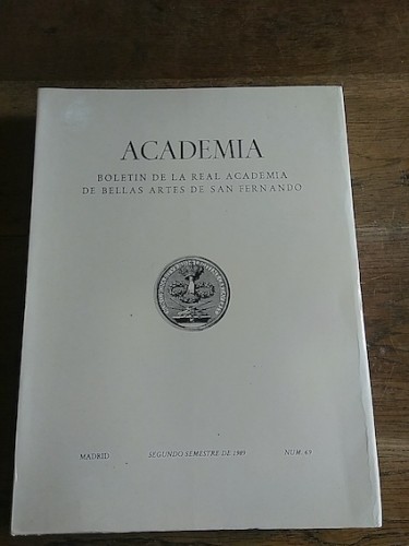 Portada del libro ACADEMIA. BOLETÍN DE LA REAL ACADEMIA DE BELLAS ARTES DE SAN FERNANDO. NÚM. 69