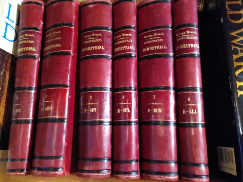 Portada del libro de DICCIONARIO INDUSTRIAL (ARTES Y OFICIOS DE EUROPA Y AMERICA). 6 tomos