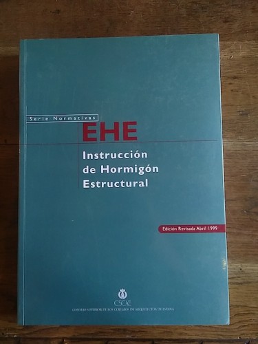 Portada del libro de EHE. INSTRUCCIÓN DE HORMIGÓN ESTRUCTURAL