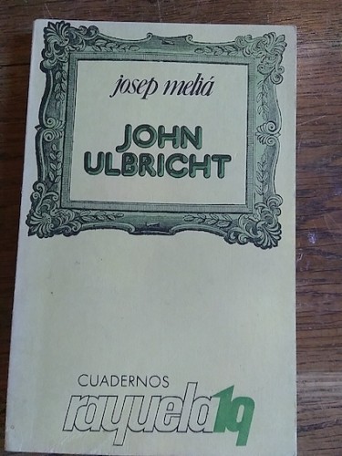 Portada del libro de JOHN ULBRICHT