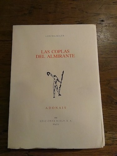 Portada del libro de LAS COPLAS DEL ALMIRANTE