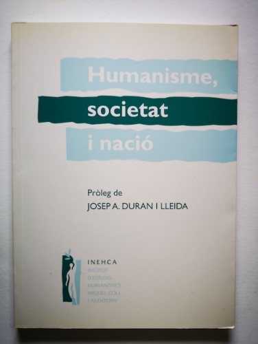 Portada del libro de HUMANISME, SOCIETAT I NACIÓ