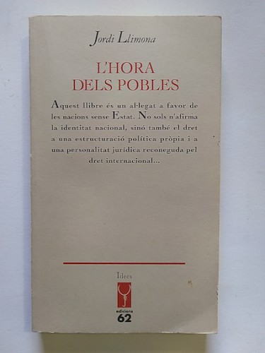 Portada del libro de L'HORA DELS POBLES