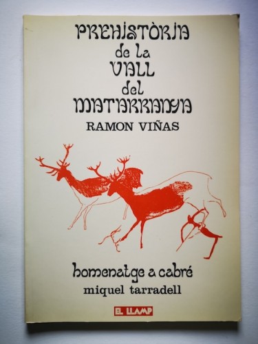 Portada del libro de PREHISTÒRIA DE LA VALL DEL MATARRANYA