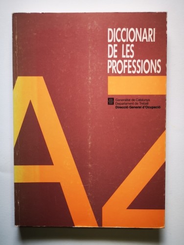 Portada del libro de DICCIONARI DE LES PROFESSIONS. 