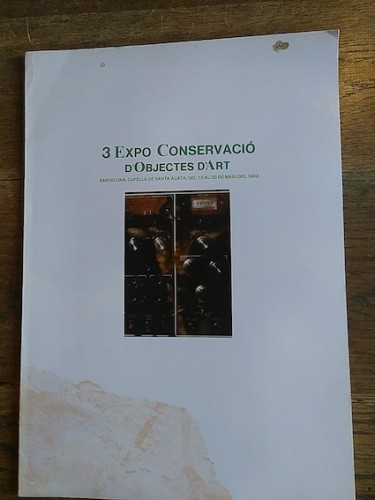 Portada del libro 3 EXPO CONSERVACIÓ D'OBJECTES D'ART