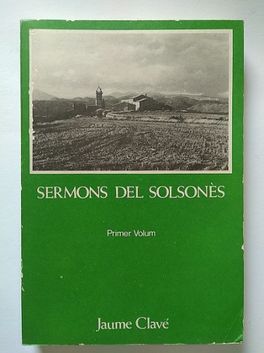 Portada del libro de SERMONS DEL SOLSONÈS. Primer volum