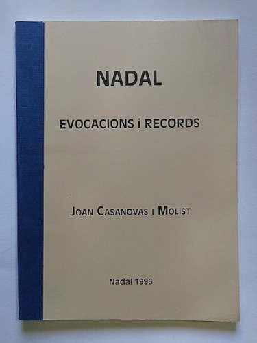 Portada del libro de NADAL, EVOCACIONS I RECORDS