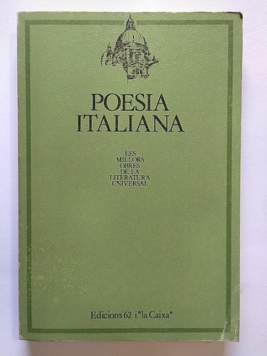 Portada del libro de POESIA ITALIANA