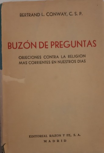 Portada del libro de BUZÓN DE PREGUNTAS. Objeciones contra la religión más corrientes en nuestros días