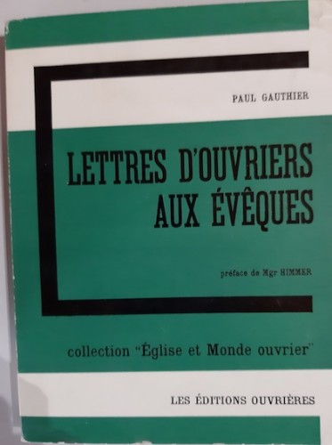 Portada del libro de LETTRES D'OUVRIERS AUX ÉVÊQUES
